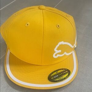 Puma Yellow Cap with White Logo